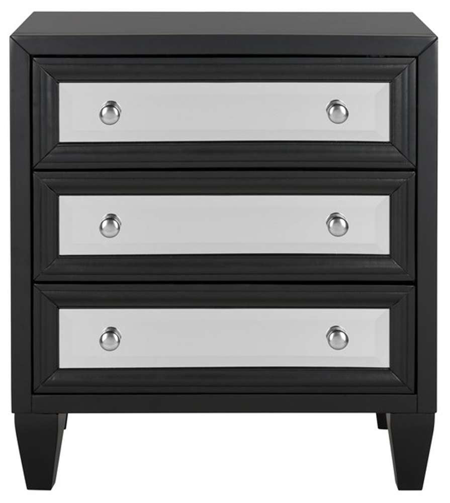 Safavieh - Marlon 3 Drawer Chest - Black - CHS9202A veiw 1
