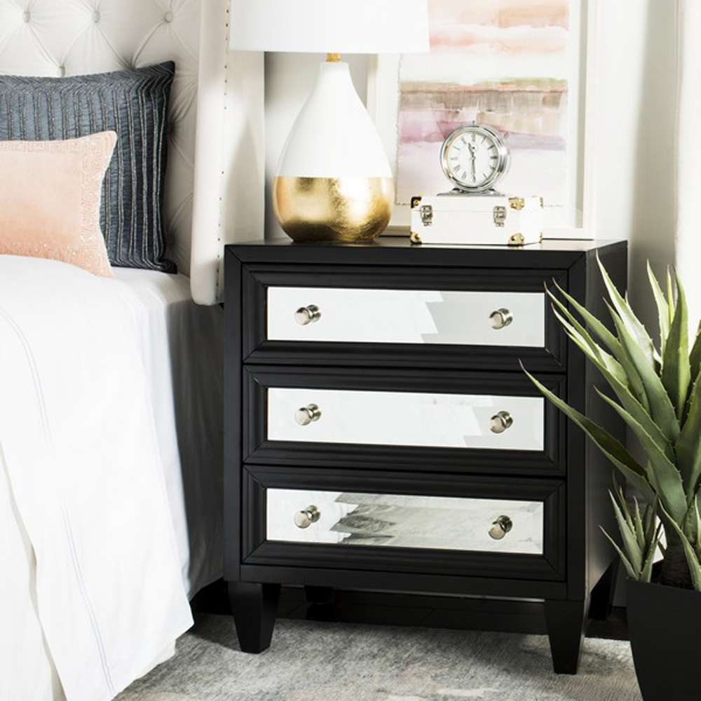 Safavieh - Marlon 3 Drawer Chest - Black - CHS9202A veiw 2