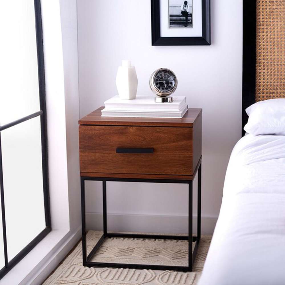 Safavieh - Marquise 2 Drawer Night Stand - Brown - NST5005A veiw 2