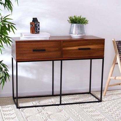 Safavieh - Marquise 2 Drw Console Table - Brown - CNS5002A veiw 2