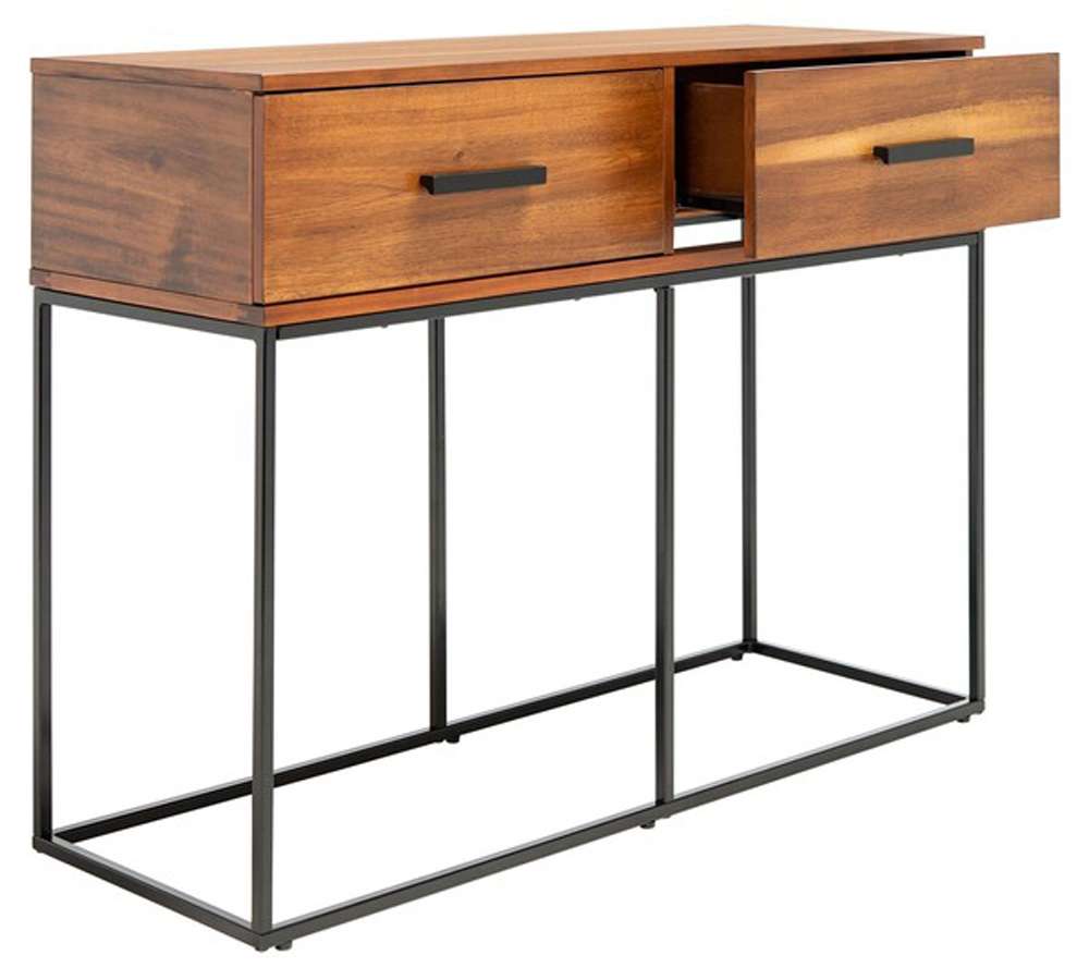 Safavieh - Marquise 2 Drw Console Table - Brown - CNS5002A veiw 4