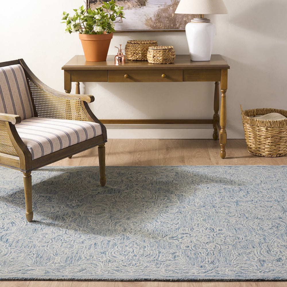 Safavieh - Martha Stewart 3859M Blue Ivory - 5" X 8" - MSR3859M-5 view 2