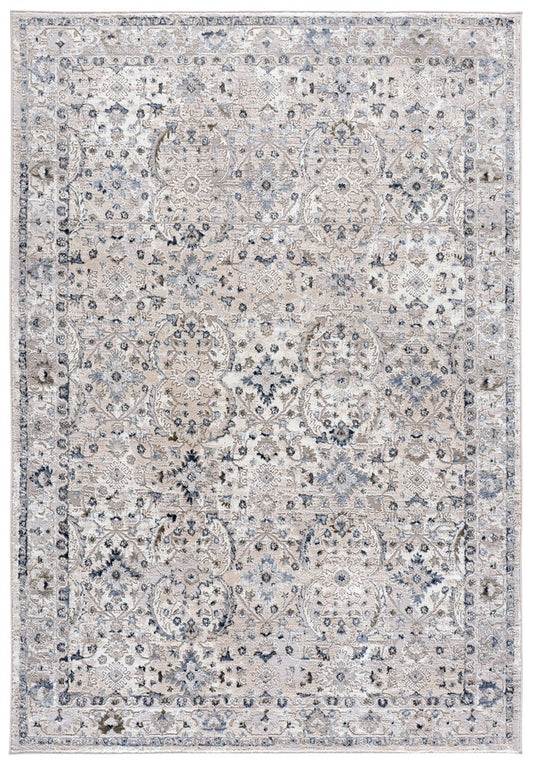 Safavieh - Martha Stewart Liora 978A Ivory / Light Blue - 6" X 9" - MSR978A-6 view 1