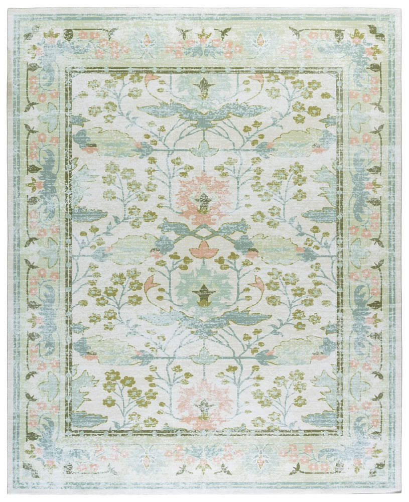 Safavieh - Martha Stewart Washable Floral 181B Beige / Green - 2