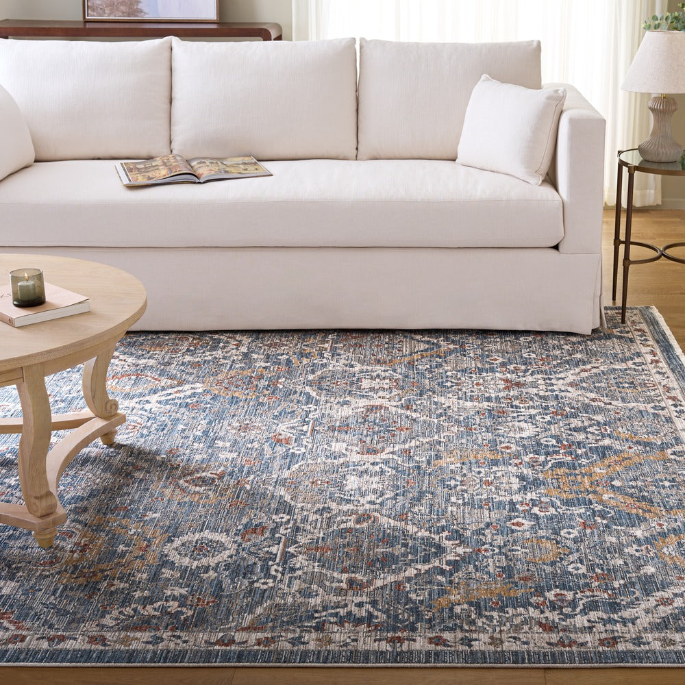 Safavieh - Martha Stewart Whitney 0632M Blue / Rust Gold - 8" X 10" - MSR0632M-8 view 2