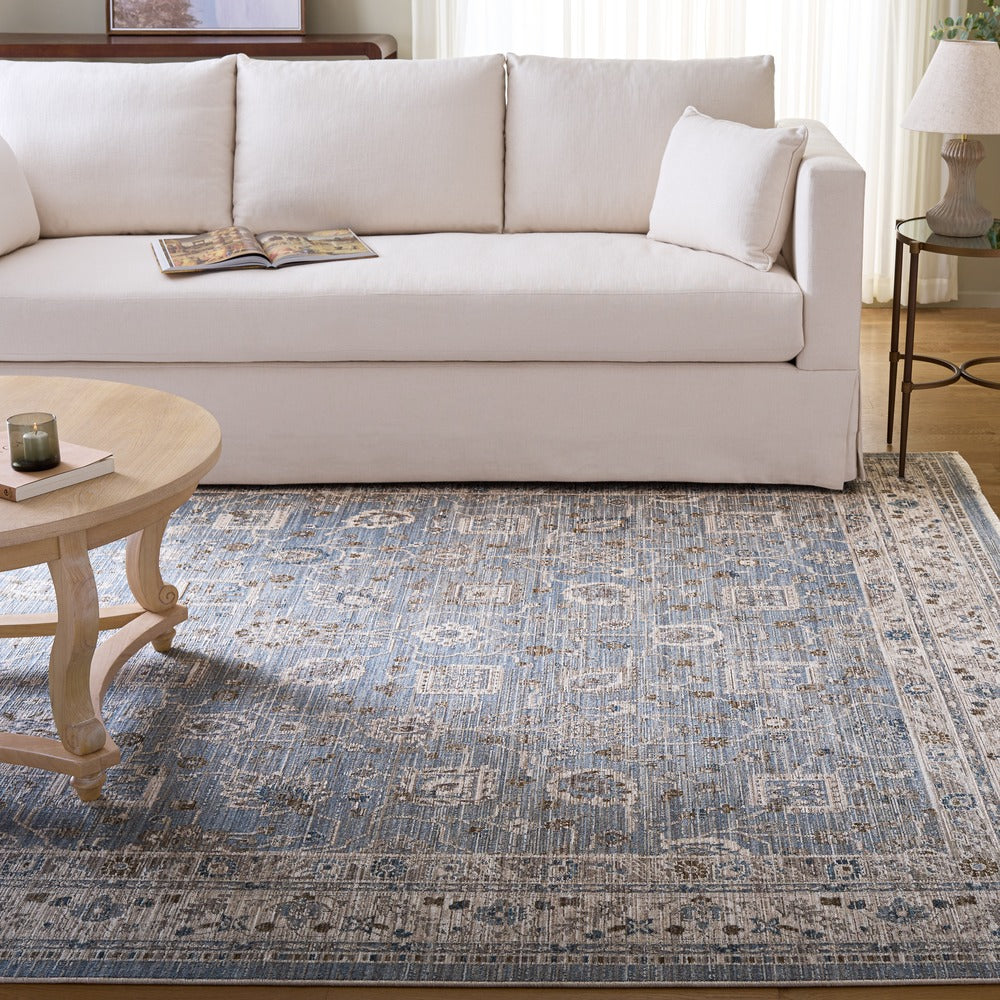 Safavieh - Martha Stewart Whitney 0638M Blue / Ivory - 8" X 10" - MSR0638M-8 view 2
