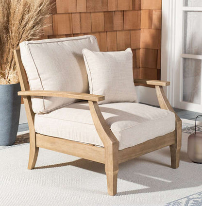 Safavieh - Couture - Martinique Wood Patio Armchair - Natural - Beige - CPT1011A veiw 2