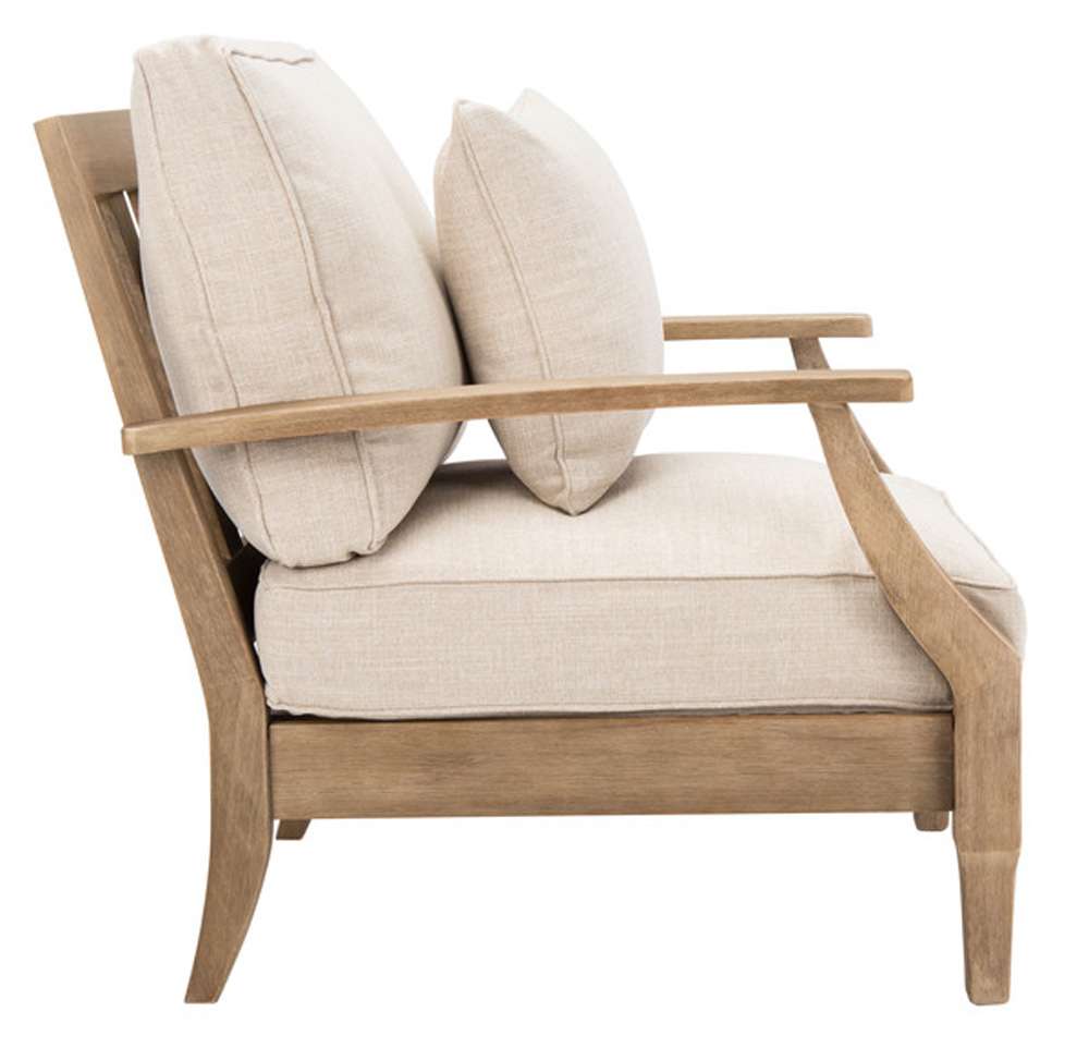 Safavieh - Couture - Martinique Wood Patio Armchair - Natural - Beige - CPT1011A veiw 4