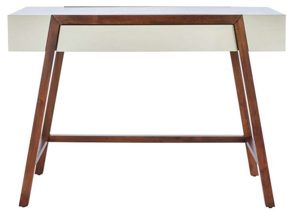 Safavieh - Marwood Desk - White - Brown - DSK5012A veiw 1