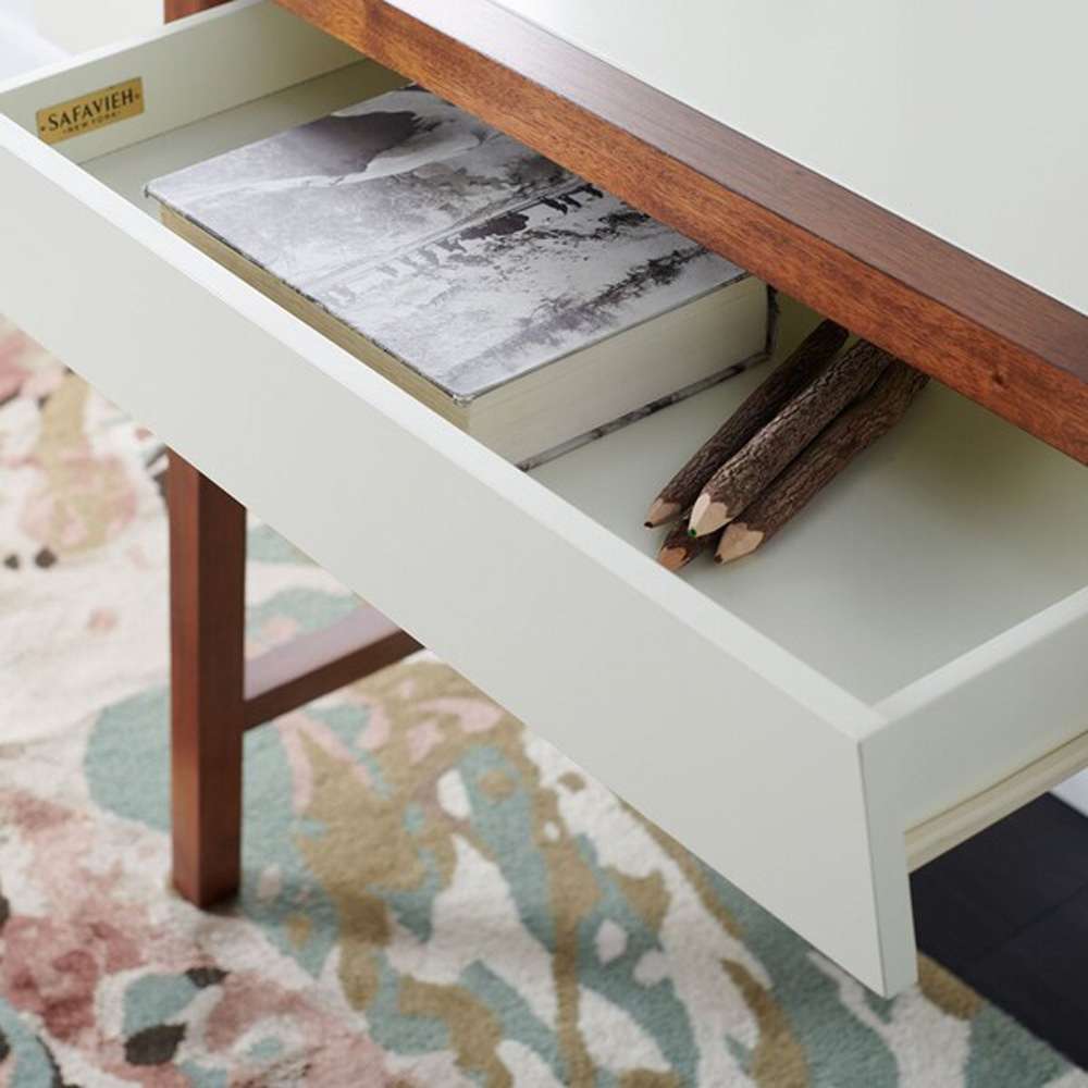 Safavieh - Marwood Desk - White - Brown - DSK5012A veiw 2