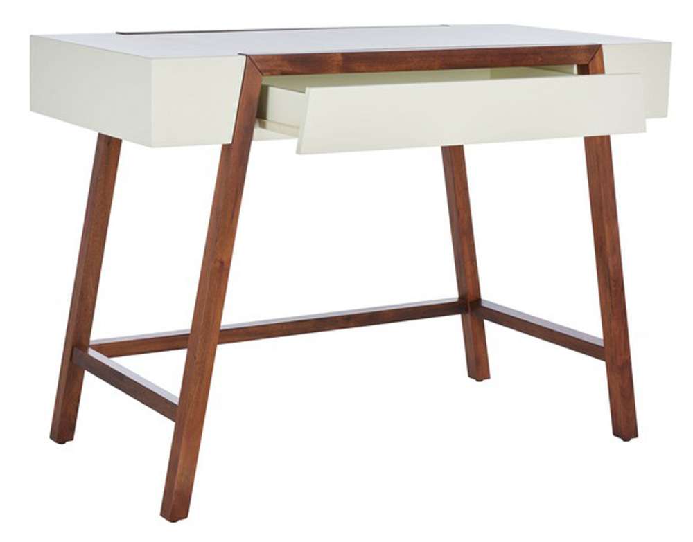 Safavieh - Marwood Desk - White - Brown - DSK5012A veiw 4