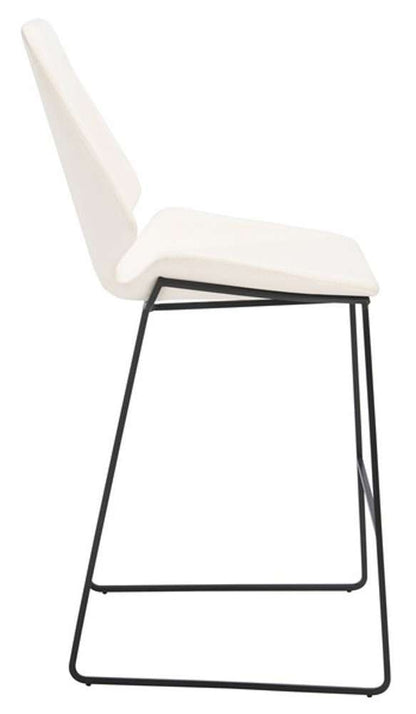Safavieh - Masami Counter Stool - White - Black - BST3006F veiw 3