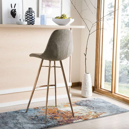 Safavieh - Mathison Barstool - Taupe - Copper - FOX3011B veiw 2