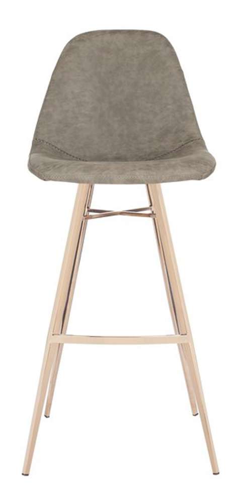 Safavieh - Mathison Barstool - Taupe - Copper - FOX3011B veiw 3