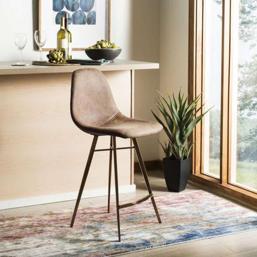 Safavieh - Mathison Counter Stool - Brown - Copper - FOX3012A veiw 3