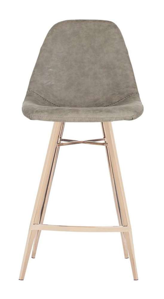 Safavieh - Mathison Counter Stool - Taupe - Copper - FOX3012B veiw 1