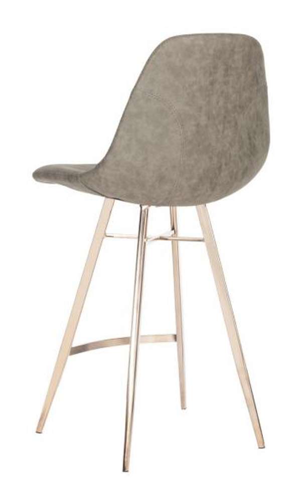 Safavieh - Mathison Counter Stool - Taupe - Copper - FOX3012B veiw 2