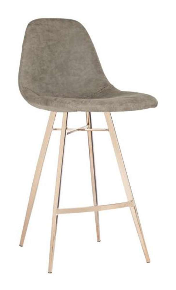Safavieh - Mathison Counter Stool - Taupe - Copper - FOX3012B veiw 4