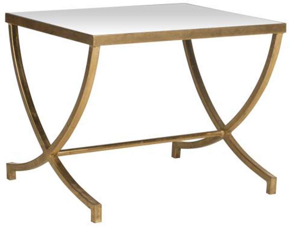 Safavieh - Maureen Accent Table - Gold - Mirror - FOX2537A veiw 2