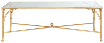 Safavieh - Maurice Coffee Table - Gold - Clear - FOX2545A veiw 1