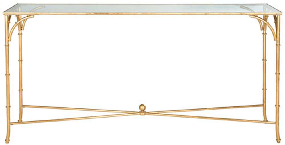 Safavieh - Maurice Console - Gold - Clear - FOX2544A veiw 1