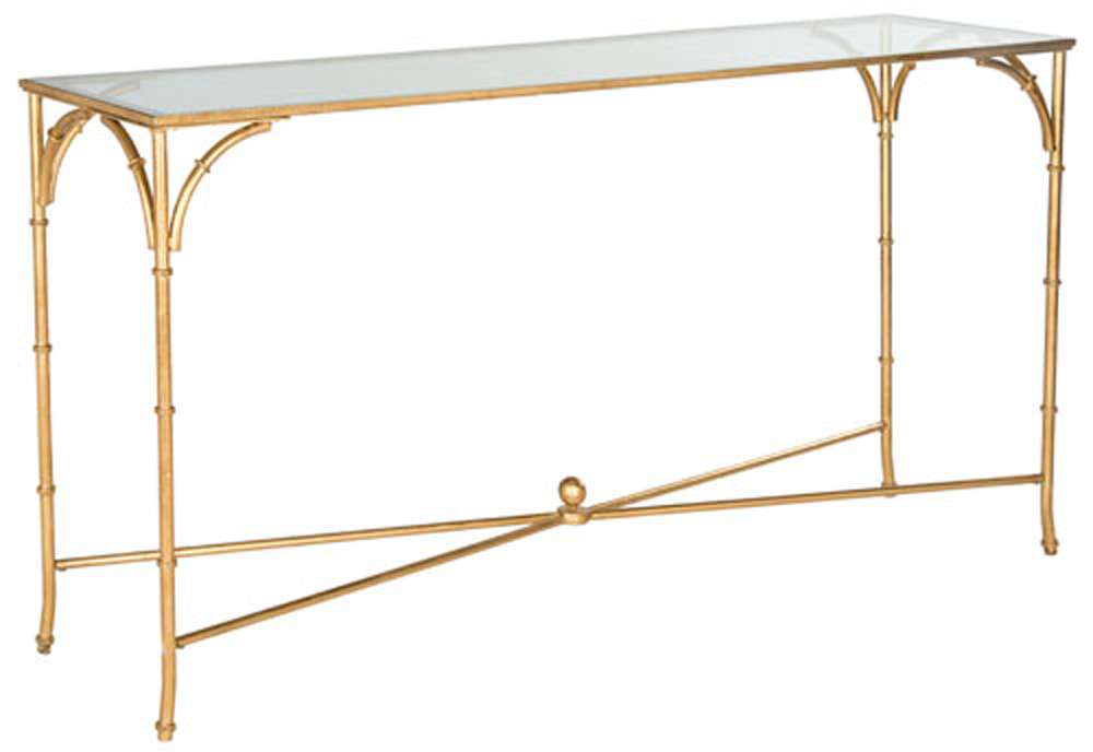 Safavieh - Maurice Console - Gold - Clear - FOX2544A veiw 3