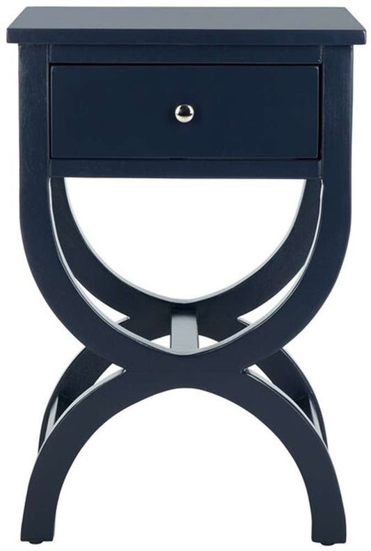 Safavieh - Maxine Accent Table W Storage Drw - Navy - AMH6608G veiw 1