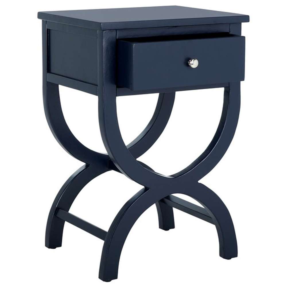 Safavieh - Maxine Accent Table W Storage Drw - Navy - AMH6608G veiw 4