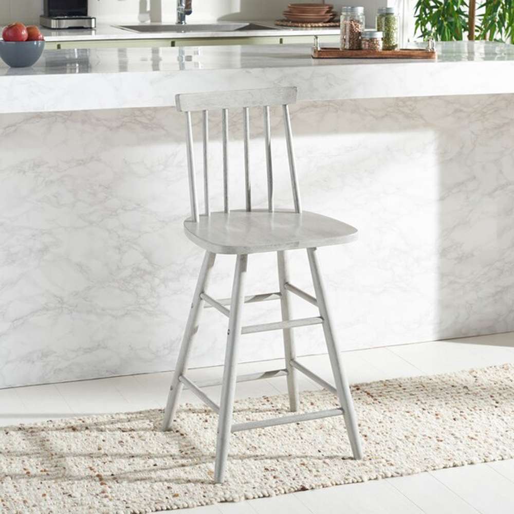Safavieh - May Wood Counter Stool - Grey - BST1405B veiw 2