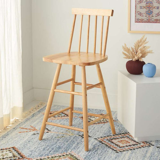 Safavieh - May Wood Counter Stool - Natural - BST1405D veiw 2