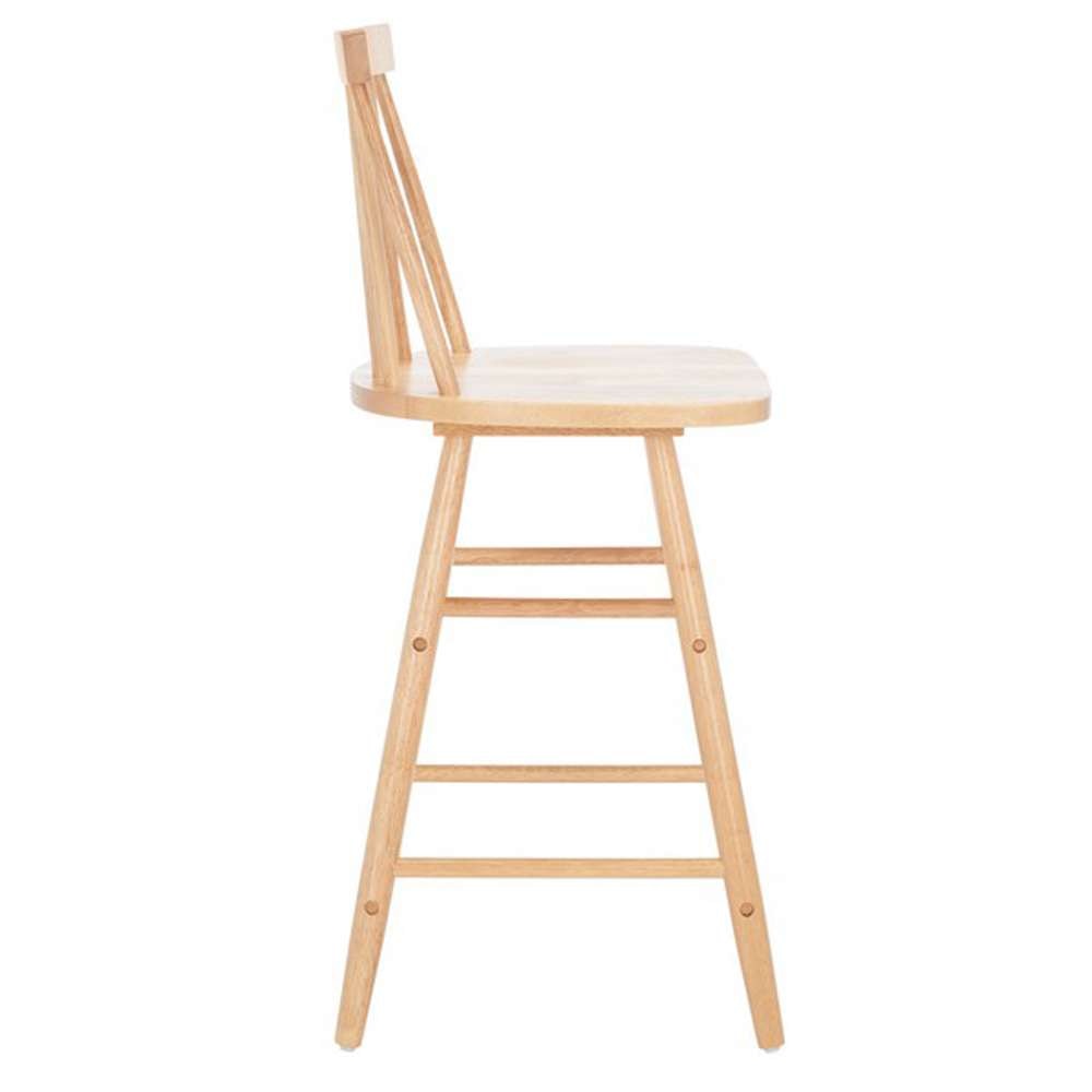 Safavieh - May Wood Counter Stool - Natural - BST1405D veiw 4