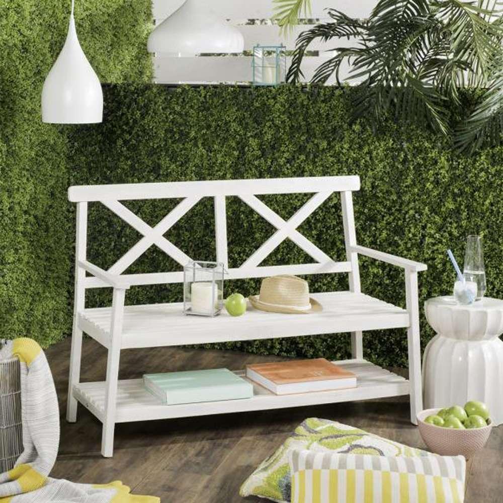 Safavieh - Mayer 2 Seat Bench - White - PAT6744B veiw 3