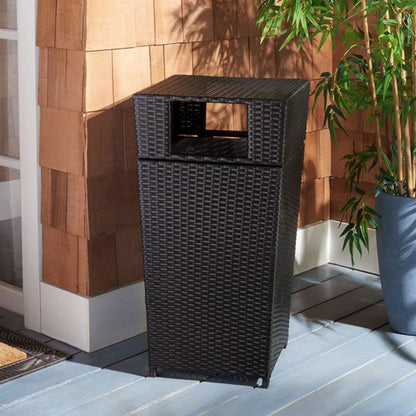 Safavieh - Mazeli Trash Bin - Black - PAT7512A veiw 2