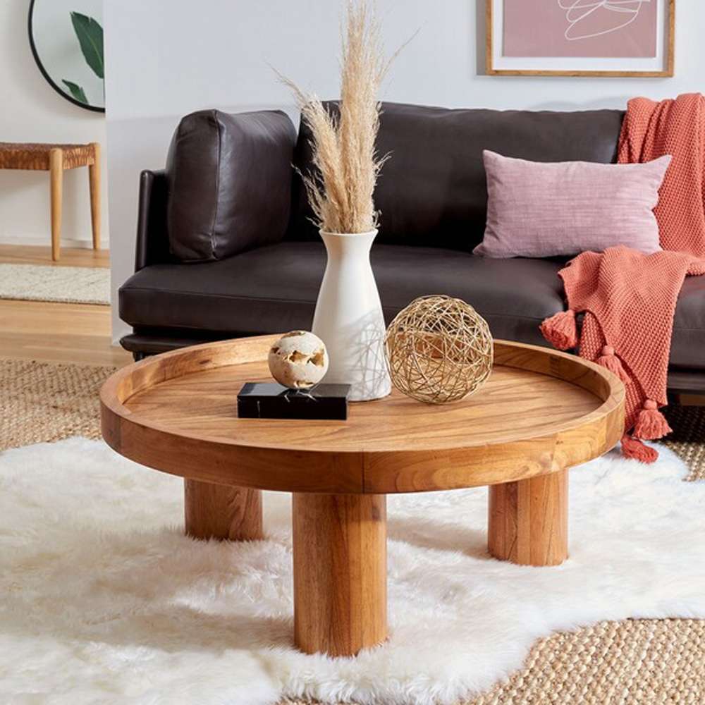 Safavieh - Meek 3 Leg Round Coffee Table - Natural - COF6603A veiw 2