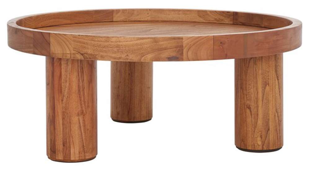 Safavieh - Meek 3 Leg Round Coffee Table - Natural - COF6603A veiw 3