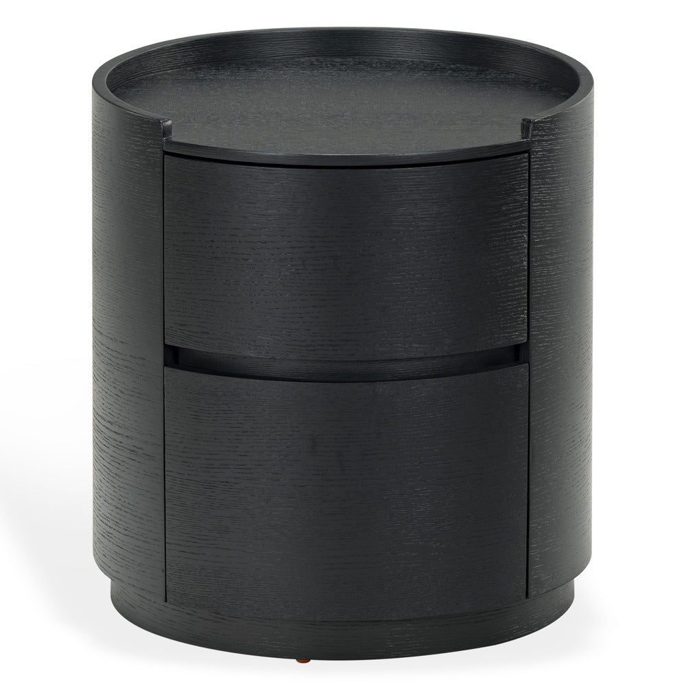 Safavieh - Melissa Round 2 Drawer Wood Nightstand / Black - SFV2245C view 1