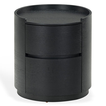 Safavieh - Melissa Round 2 Drawer Wood Nightstand / Black - SFV2245C view 1