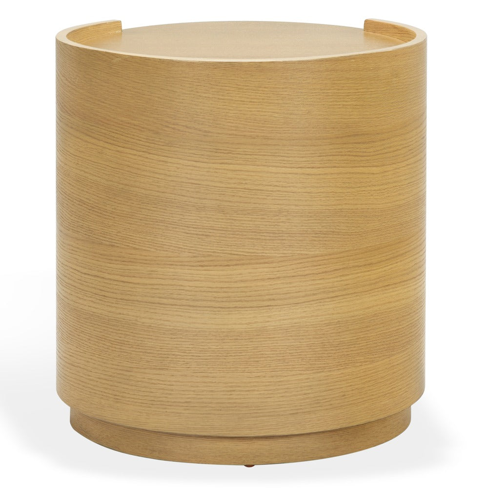 Safavieh - Melissa Round 2 Drawer Wood Nightstand / Greige Oak - SFV2245A view 5