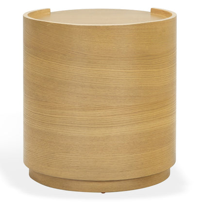 Safavieh - Melissa Round 2 Drawer Wood Nightstand / Greige Oak - SFV2245A view 5