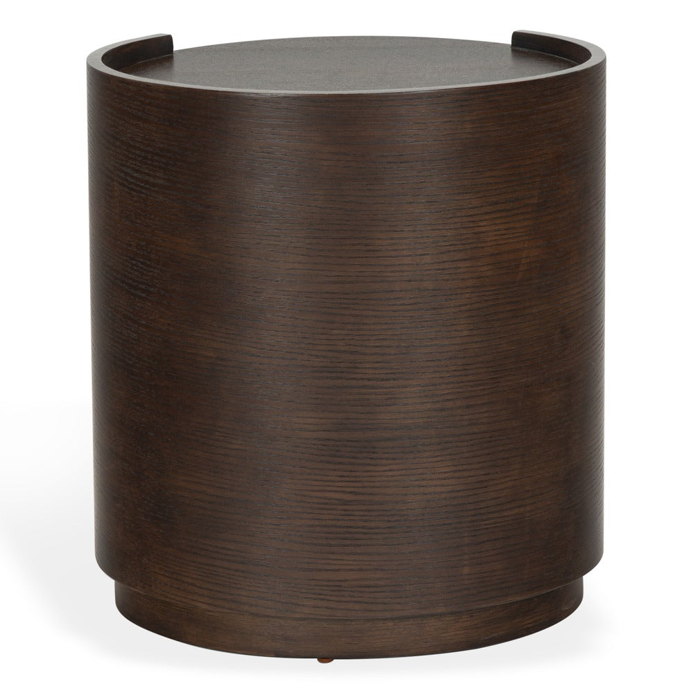 Safavieh - Melissa Round 2 Drawer Wood Nightstand / Walnut - SFV2245B view 4