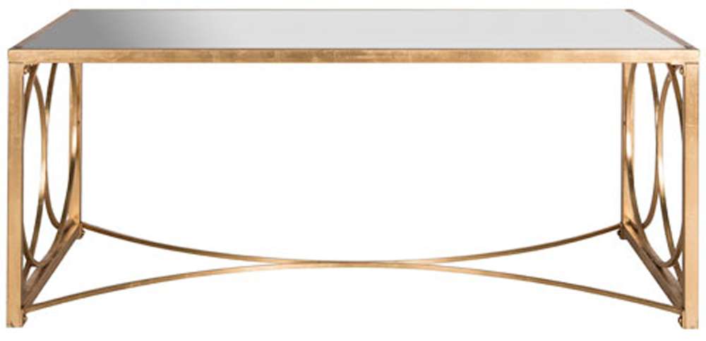 Safavieh - Melosa Coffee Table - Gold - Mirror - FOX2566A veiw 1