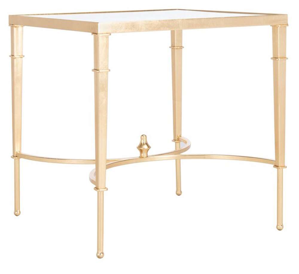 Safavieh - Couture - Mendez Gold Leaf Accent Table - Gold - AMH8336A veiw 3