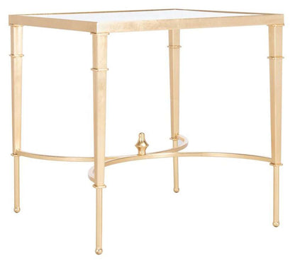 Safavieh - Couture - Mendez Gold Leaf Accent Table - Gold - AMH8336A veiw 3