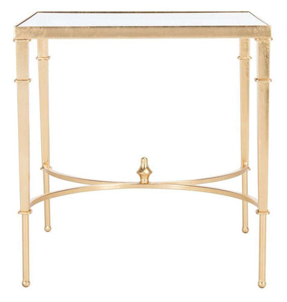Safavieh - Couture - Mendez Gold Leaf Accent Table - Gold - AMH8336A veiw 4