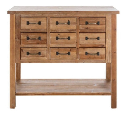 Safavieh - Mendie 6 Drawer Accent Table - Oak - AMH1552A veiw 1