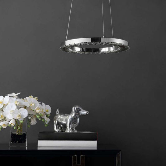 Safavieh - Messon Led 14 Inch Pendant - Chrome - PND4102A veiw 1