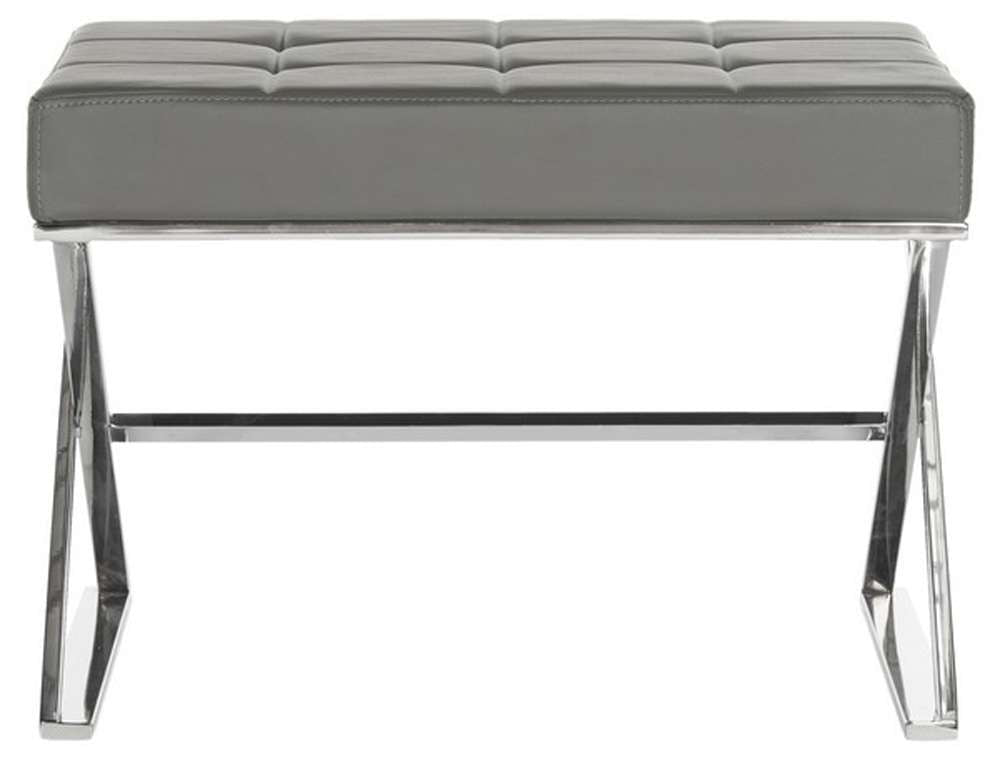 Safavieh - Micha Ottoman - Grey - FOX2022B veiw 1