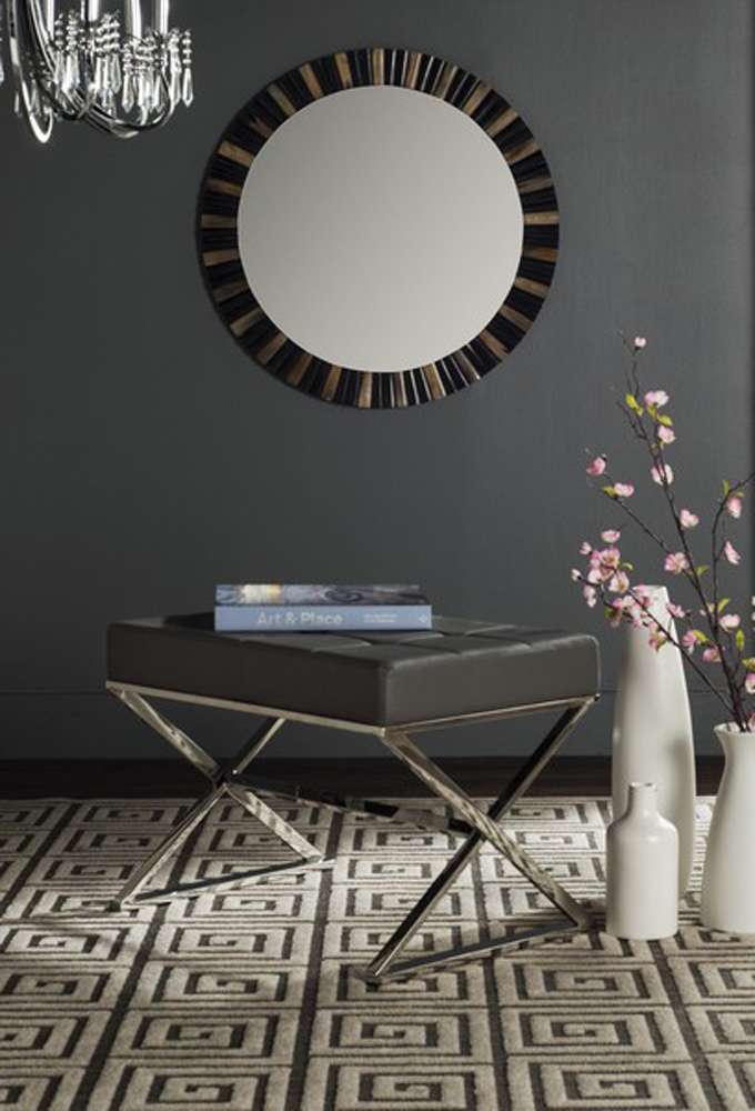Safavieh - Micha Ottoman - Grey - FOX2022B veiw 2