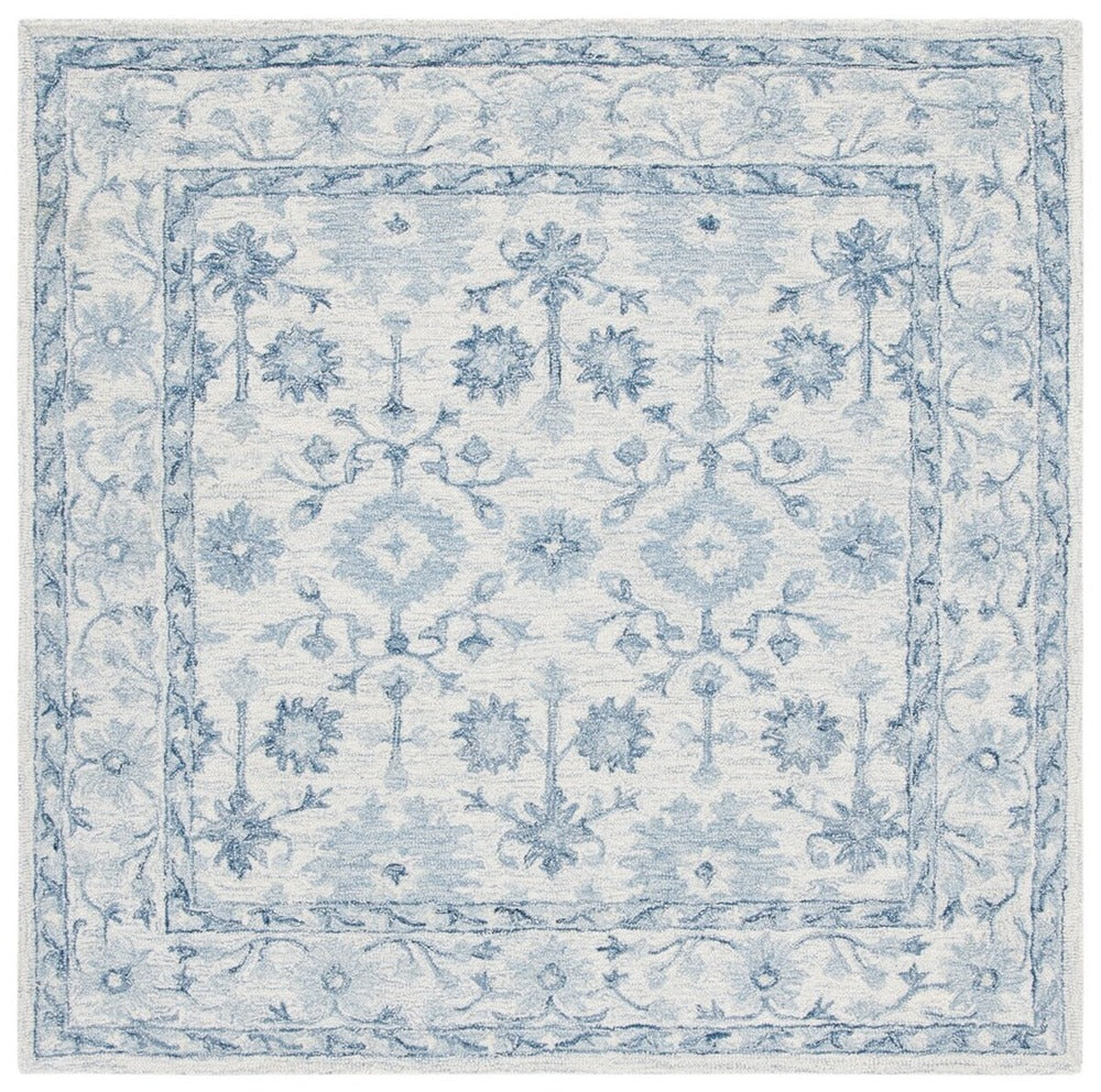 Safavieh - Micro-Loop 276M Blue Ivory - 3" X 3" - MLP276M-3SQ view 1