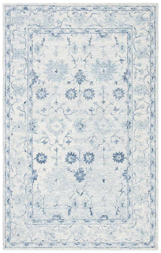Safavieh - Micro-Loop 276M Blue Ivory - 9" X 12" - MLP276M-9 view 1